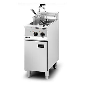 Lincat OE8105/OP Opus 800 Electric Free-standing Twin Tank Fryer with Pumped Filtration - 2 Baskets - W 400 mm - 14.0 kW