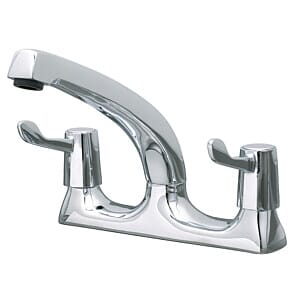 Connecta OEA314 Mixer Tap with 3-inch Levers & Swivel Spout