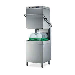 DC OXD1400ACPISD-9KW Optima Range 500mm Basket Passthrough Commercial Dishwasher with Break Tank, Chemical Pumps, Integral Softener & Drain Pump - 18 Plates