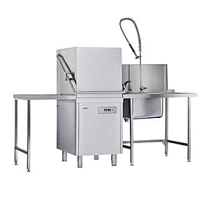 Classeq P500A-12 500mm Basket Passthrough Commercial Dishwasher, 18 Plates