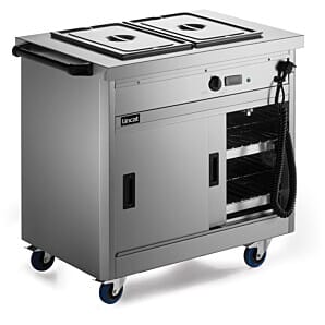 Lincat P6B2 Panther 670 Series Free-standing Hot Cupboard - Bain Marie Top - 2GN - W 980 mm - 2.6 kW