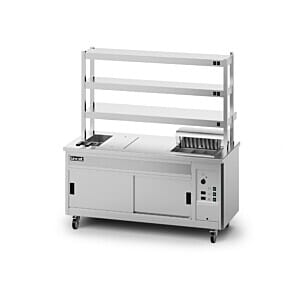 Lincat P8SP4PT Panther SuperPass Series Free-standing Hot Cupboard - Bain Marie Top - W 1800 mm - 11.62 kW