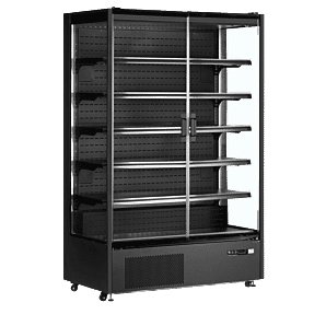 Tefcold PC1250B Black Multideck Display with Glass Doors, 1292 Litres