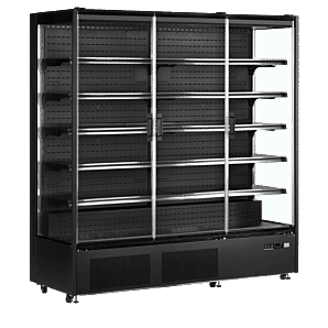 Tefcold PC1870B Black Multideck Display with Glass Doors, 1939 Litres