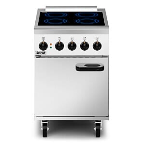 Front view of the Lincat PHER02 Phoenix Electric Free-standing Induction Dual Fuel Oven Range, 11.4kW
