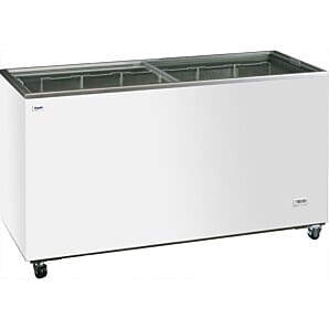 Prodis NV4 Flat Sliding Glass Lid Display Chest Freezer, 436 Litres