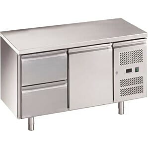 Chefsrange RC3H2D 1 Door & 2 Drawer Fridge Counter with Castors