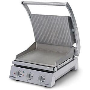 Roband GSA610R 6 Slice Grill Station with Ribbed Top Plate