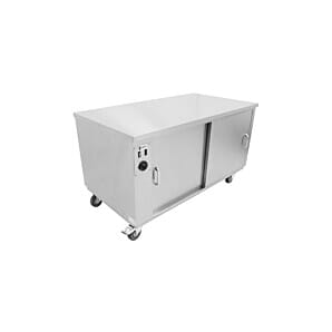 Parry RUHC12 Stainless Steel Mobile Roll Under Hot Cupboard, 1.5kW