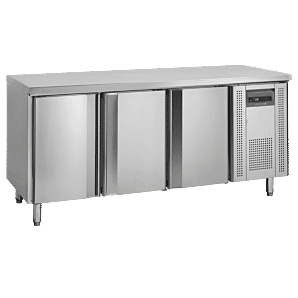 Tefcold SK6310 3 Door Stainless Steel Refrigerated Counter, 360 Litres