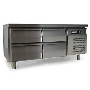Blizzard SNC2-DRW 4 Drawer Low Height Refrigerated Snack Counter, 214 Litres