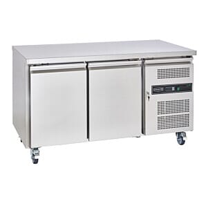 Front view of the Sterling Pro Cobus SPCR200P 2 Door Refrigerated Counter, 282 Litres