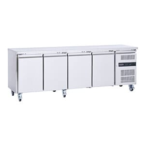 Sterling Pro Cobus SPCR400P 4 Door Refrigerated Counter with No Splashback, 553 Litres