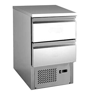 Chefsrange SS1H2D Twin Drawer Space Saver Preperation Counter