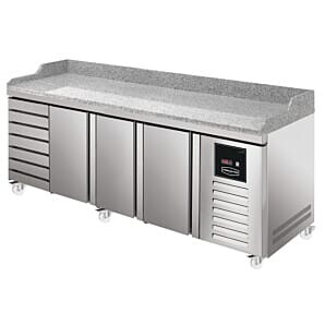 Sterling Pro Green SPI-8-250-37 Granite Top 800mm Fridge Counter, 3 Doors & 7 Drawers