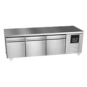 Sterling Pro Green SPI-B-180 Stainless Steel Low-Height Fridge Counter, 3 x 2/3 Drawers