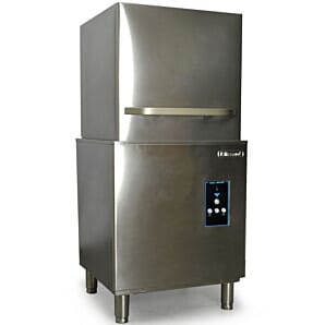 Blizzard STORM100BTDP Passthrough Dishwasher with Break Tank & Drain Pump, 18 Plates