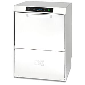 Front view of the DC SXD50 Standard Range 500mm Basket Frontloading Dishwasher, 18 Plates