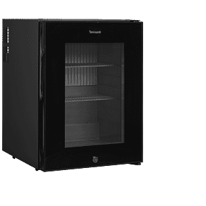 Tefcold TM44G Glass Single Door Black Silent Minibar Fridge, 36 Litres