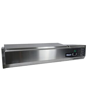 Blizzard TOP1500-14EN 1/4 Gastronorm Preparation Top with Hinged Lid, 1500mm
