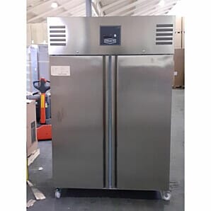 Front view of the Sterling Pro Green SNI142 Double Door Gastronorm Freezer Cabinet