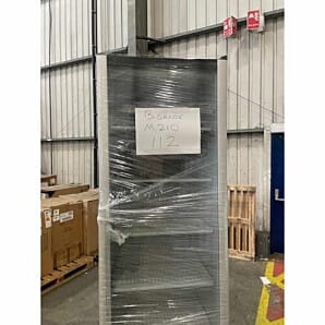 Front view of the Vestfrost M 210 Glass Single Door Upright Display Cooler, 488 Litres