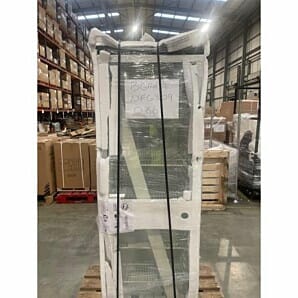 Front view of the Vestfrost NFG 309 Frostfree Single Door Display Freezer, 310 Litres