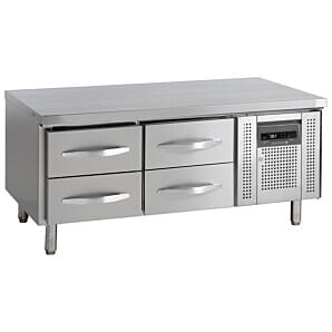 Tefcold UC5240 Low Height Gastronorm Counter, 2 x 1/2 Drawers