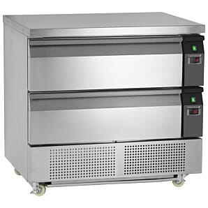 Tefcold UD2-2 2 Drawer Dual Temperature Gastronorm Counter, 179 Litres