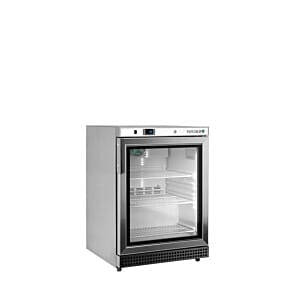 Tefcold UF200VGS Glass Single Door Display Freezer, 120 Litres