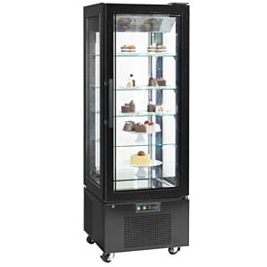 Tefcold UPD400C-BLACK Glass Single Door Display Chiller, 364 Litres