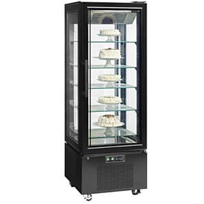 Tefcold UPD400F-BLACK Glass Single Door Display Freezer, 364 Litres