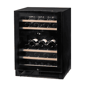 Vestfrost WFG 47 Glass Single Door Dual-Zone Compact Wine Cabinet, 44 x 750ml Wine Bottles