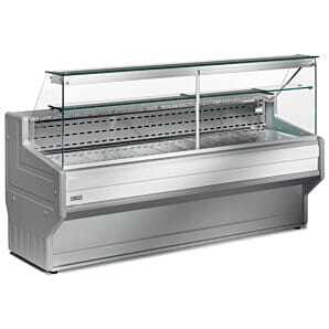 Diamond WR-CVD2-20 Stainless Steel Refrigerated Serveover with Straight Glass Panel, 2000mm