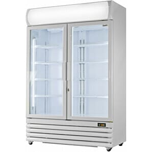 Prodis XD1201 White Double Door Display Fridge 1200ltrs - Alexanders