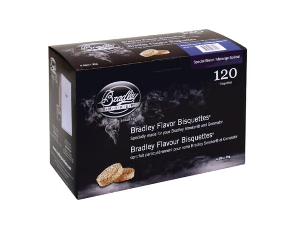 Bradley Food Smoker Special Blend Flavour Bisquette Pack of 120 Code FE658 Alexanders Direct