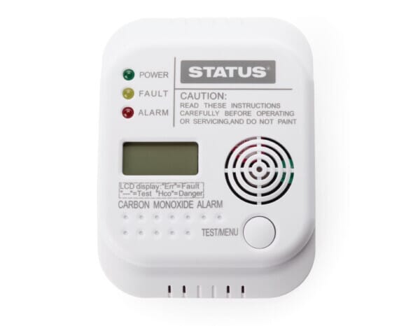 Status Carbon Monoxide CO Digital Alarm - (Code: GR586) | Alexanders Direct