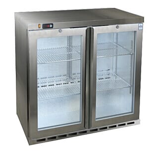 Osborne 220E S/Steel Double Door Bottle Cooler