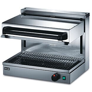 Front view of the Lincat AS3 Silverlink 600 Electric Counter-Top Adjustable Salamander Quartz Grill