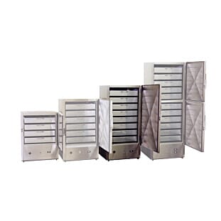 Front view of the XL FR20 Single Door Fish Fridge