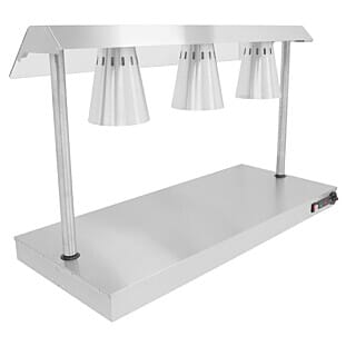 Front view of the Parry C3LU Three Lamp Carvery Servery, 1.15kW
