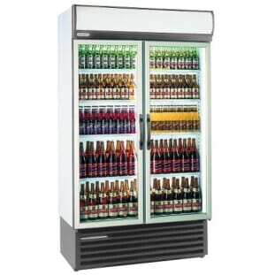 Staycold HD1140 Hinged Glass Double Door Merchandiser