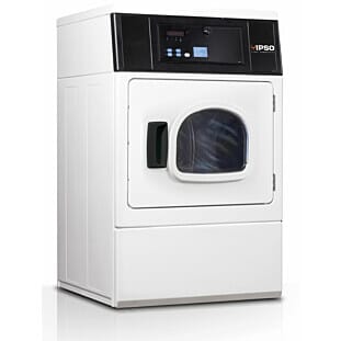 Front view of the Ipso ILC98 Coin Operated Compact Electric Commercial Dryer, 9.5kg
