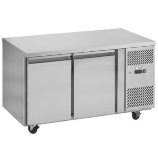 Interlevin PH20 Stainless Steel Double Door Gastronorm Refrigerated Counter 280ltrs