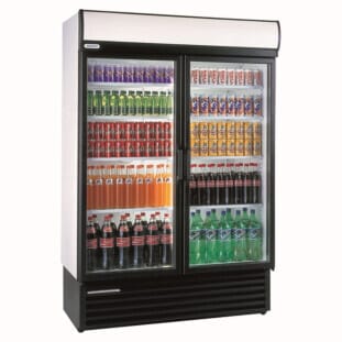 Staycold HD1360 Hinged Glass Double Door Merchandiser
