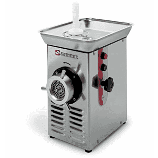 Tilted front view of the Sammic PS-22 Meat Mincer, 280kg Output per Hour