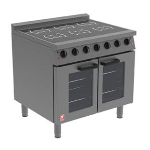 Front view of the Falcon E161i One Series Single Phase Induction Range Electric Oven, 6 x 1.5kW
