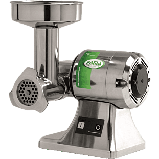 Front view of the Fama FTSM126 / TS8 Meat Mincer, 15kg Output Per Hour

