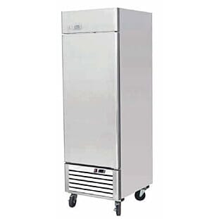 Front view of the Ice-A-Cool ICE8950 Single Door Upright Fridge, 580 Litres
