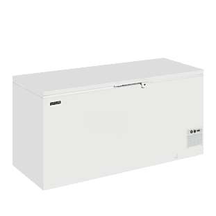 Front view of the Elcold EL61 Solid Lid Chest Freezer, 607 Litres
